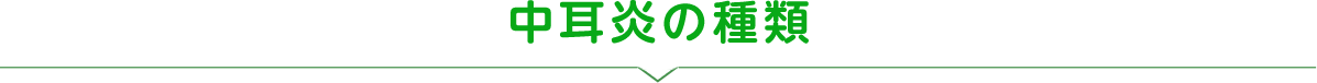 中耳炎の種類